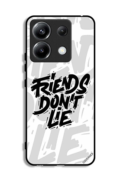 Covernex غطاء حماية لهاتف Xiaomi Poco X6 5G بطبعة "أصدقاء الخط لا يكذبون"