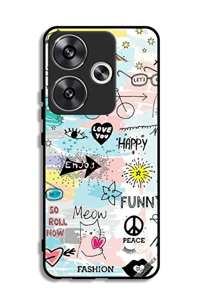 Covernex غطاء حماية لهاتف شاومي ريدمي توربو 3 5G بتصميم دودل مياو إنجوي