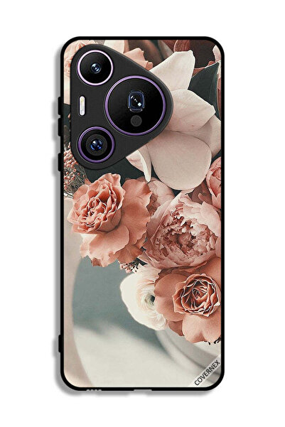 Covernex غطاء حماية لهاتف هواوي بيورا 70 برو، باقة من أزهار الخوخ الجميلة