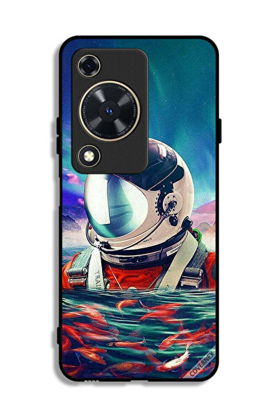 Covernex غطاء حماية لهاتف هواوي إنجوي 70 بتصميم رائد فضاء في بحر الأسماك