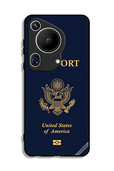 Covernex غطاء حماية فائق لهاتف هواوي بيورا 70 بنمط جواز السفر الأمريكي