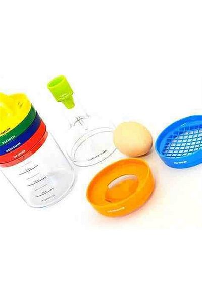 YclShop Surprise Bottle Shaped Kitchen Set Lemon Squeezer Funnel Egg Separator Grater 8 Pieces