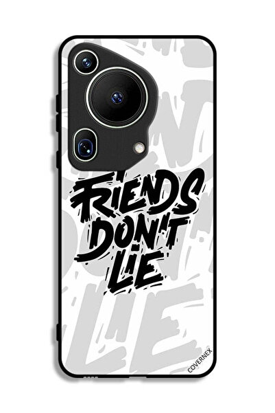 Covernex غطاء حماية لهاتف هواوي بيورا 70 ألترا بتصميم "أصدقاء الخط لا يكذبون"