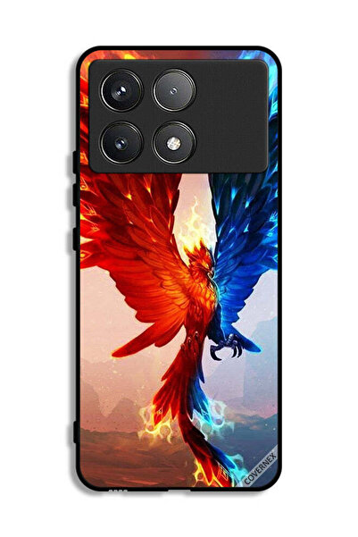 Covernex Xiaomi Poco F6 Pro Protective Case Cover Fire And Water Eagle Wallpaper