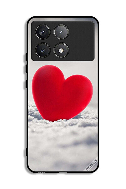Covernex غطاء حماية لهاتف شاومي بوكو F6 برو - قلب أحمر جميل