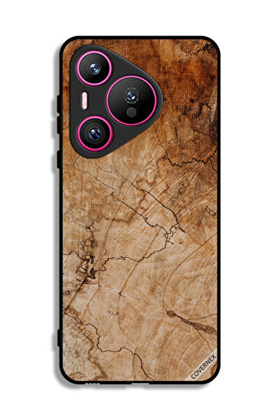 Covernex غطاء حماية لهاتف هواوي بيورا 70 بنمط خشبي عتيق