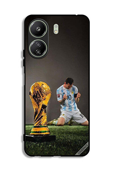 Covernex غطاء حماية لهاتف شاومي ريدمي 13 سي بتصميم ليو ميسي وكأس الفيفا