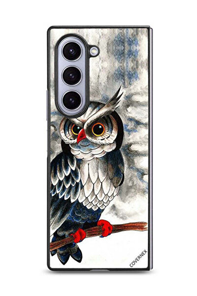 Covernex غطاء حماية لهاتف سامسونج جالاكسي زد فولد 6 بتصميم رسمة بومة