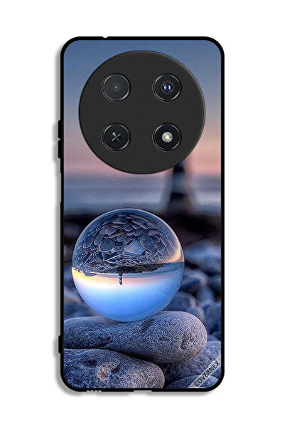 Covernex غطاء حماية لهاتف هواوي نوفا 12i، تصوير رائع للطبيعة في زجاج دائري