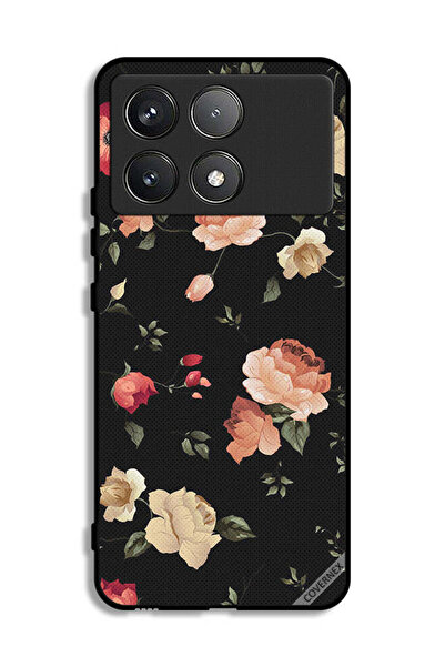Covernex غطاء حماية لهاتف Xiaomi Poco F6 Pro - خلفية فنية زهرية