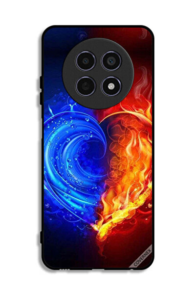 Covernex غطاء حماية لهاتف Realme 12 5G بخلفية قلب النار والماء