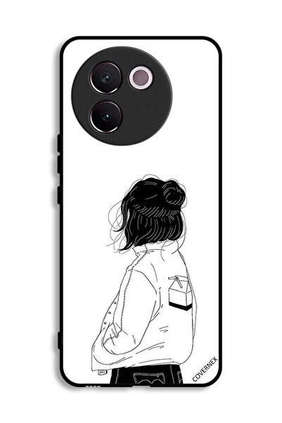 Covernex Vivo V30e 5G Protective Case Cover Girl Think Very Deep
