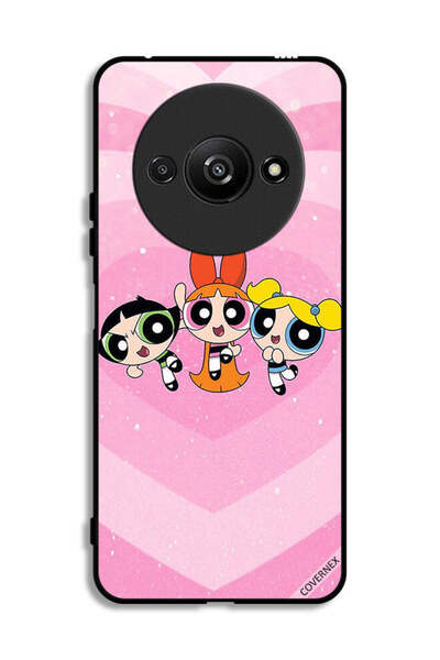 Covernex غطاء حماية لهاتف Xiaomi Redmi A3 4G برسومات كرتونية للفتيات القويات