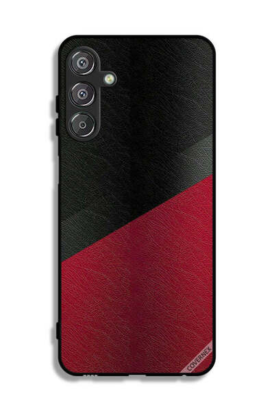 Covernex غطاء حماية جلدي بنمط هندسي لهاتف سامسونج جالاكسي F15 5G