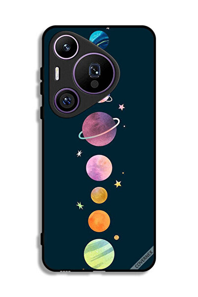 Covernex غطاء حماية لهاتف هواوي بيورا 70 برو بتصميم الكواكب في صف واحد
