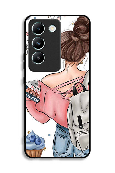 Covernex غطاء حماية لهاتف Vivo V30 Lite 4G بتصميم كتاب "يد فتاة"