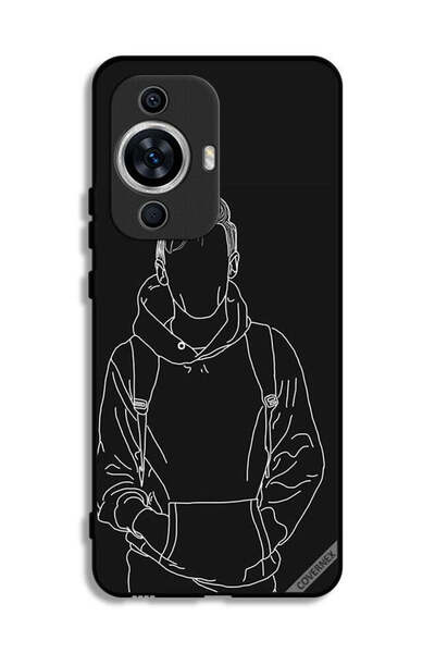 Covernex غطاء حماية لهاتف هواوي نوفا 12 لايت بتصميم رسم جاكيت بوي