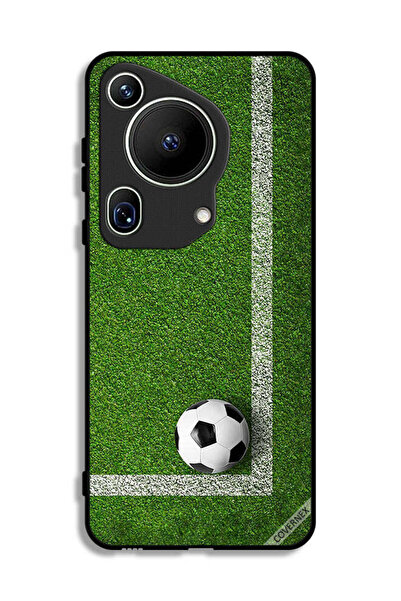 Covernex غطاء حماية لهاتف هواوي بيورا 70 ألترا بتصميم كرة قدم في الزاوية