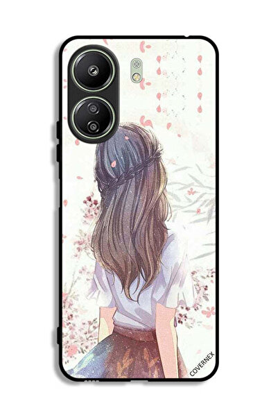 Covernex غطاء حماية لهاتف شاومي ريدمي 13 سي بطبعة فتاة لطيفة في تفكير عميق