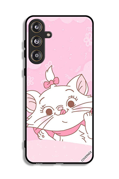 Covernex غطاء حماية لهاتف سامسونج جالاكسي F55 5G، رسم قطة