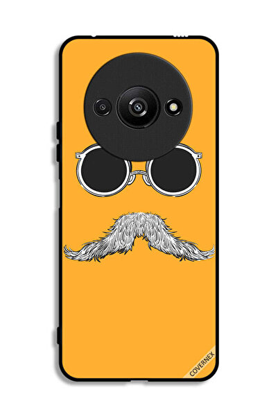 Covernex غطاء حماية لهاتف Xiaomi Redmi A3 4G برسومات نظارات وشارب