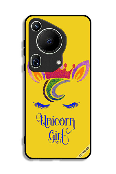 Covernex غطاء حماية فائق لهاتف هواوي بيورا 70 بتصميم فتاة وحيد القرن