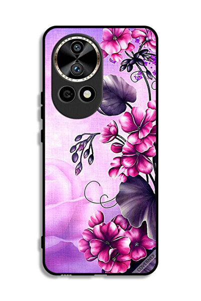 Covernex غطاء حماية لهاتف هواوي نوفا 12 برو 5G بخلفية زهور رومانسية