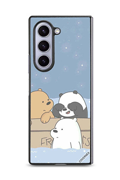 Covernex غطاء حماية لهاتف Samsung Galaxy Z Fold6 بتصميم Bear Friends