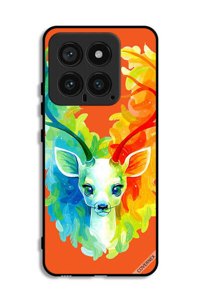 Covernex غطاء حماية لهاتف شاومي 14 بتصميم غزال ملون