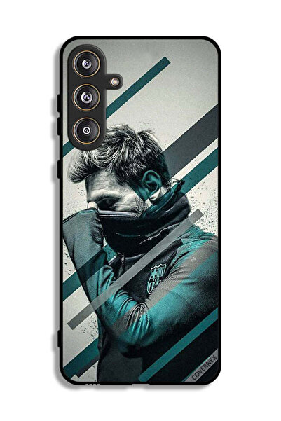 Covernex غطاء حماية لهاتف سامسونج جالاكسي M55 5G بطبعة وجه ميسي المختبئ