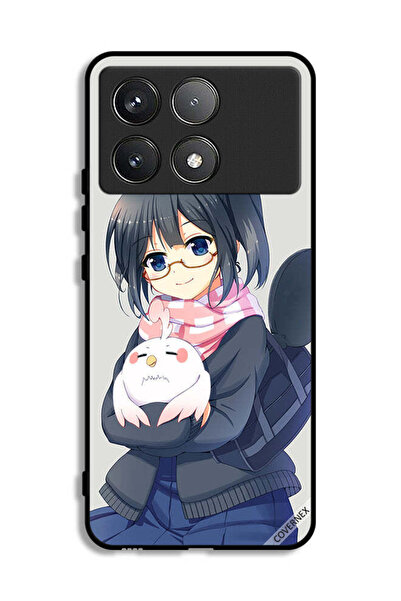 Covernex غطاء حماية شاومي بوكو F6 برو بتصميم فتاة تحمل حيوان أليف