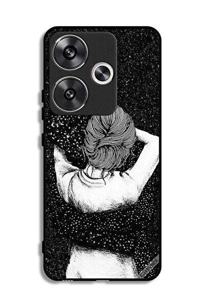 Covernex غطاء حماية لهاتف شاومي ريدمي توربو 3 5G، رسم فتاة خربشة ليلية