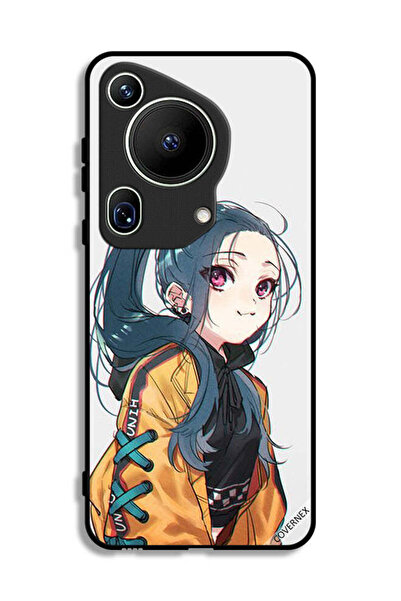 Covernex غطاء حماية فائق لهاتف هواوي بيورا 70 بتصميم فتاة لطيفة تشعر بالبرد