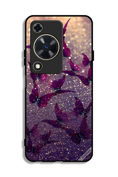 Covernex غطاء حماية لهاتف هواوي إنجوي 70 بنقشة فراشات لامعة