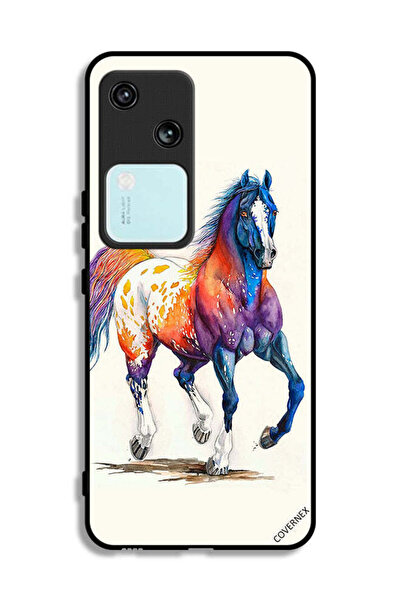 Covernex غطاء حماية لهاتف Vivo V30 5G بطبعة رسم حصان