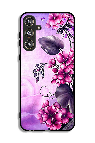 Covernex غطاء حماية لهاتف سامسونج جالاكسي F55 5G بخلفية زهور رومانسية