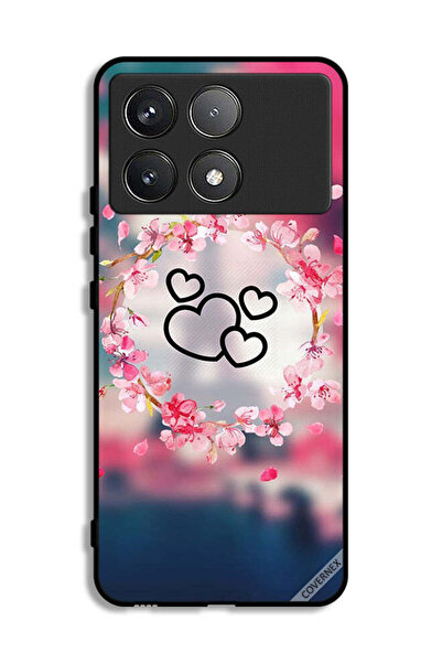 Covernex غطاء حماية لهاتف شاومي بوكو F6 برو - مشبك فني على شكل قلوب