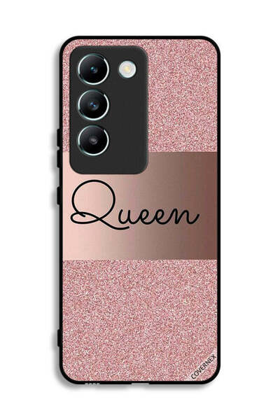 Covernex غطاء حماية لهاتف Vivo Y100 4G بخلفية لامعة من Queen Glitters