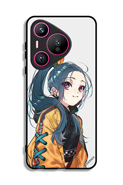 Covernex غطاء حماية لهاتف هواوي بيورا 70 بطبعة فتاة لطيفة تشعر بالبرد