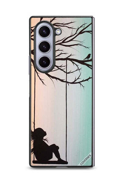 Covernex غطاء حماية لهاتف Samsung Galaxy Z Fold6 بتصميم فتاة صغيرة حزينة