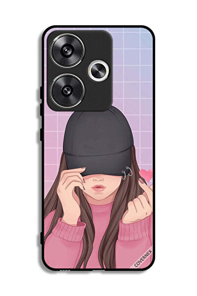 Covernex غطاء حماية لهاتف شاومي ريدمي توربو 3 5G بطبعة قبعة سناب لوف جيرل