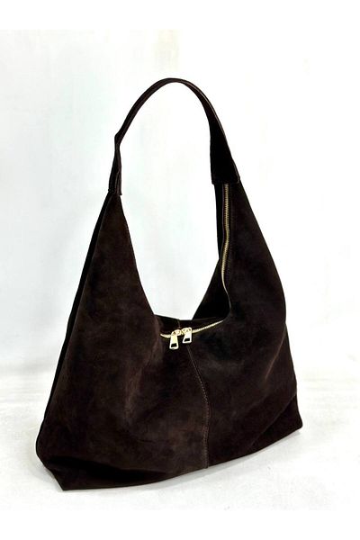 My Easy Shop Women's Bag Genuine Leather Suede Shoulder Bag