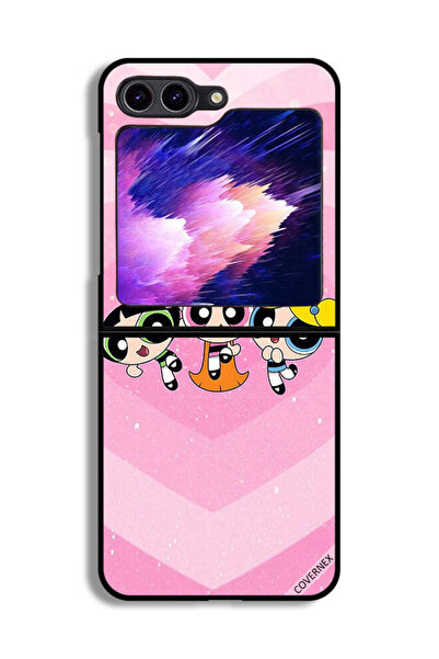 Covernex غطاء حماية لهاتف Samsung Galaxy Z Flip6 برسومات كرتونية للفتيات المح...