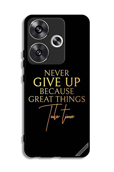 Covernex غطاء حماية لهاتف Xiaomi Poco F6 5G لا تستسلم أبدًا لأن الأشياء العظي...