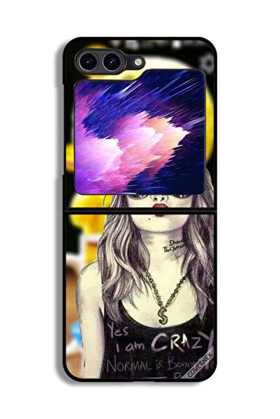 Covernex غطاء حماية لهاتف Samsung Galaxy Z Flip6 - نعم، أنا مجنون، العادي ممل