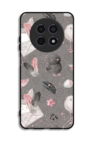 Covernex غطاء حماية لهاتف Realme 12x 5G بنقشة ريش وفراخ