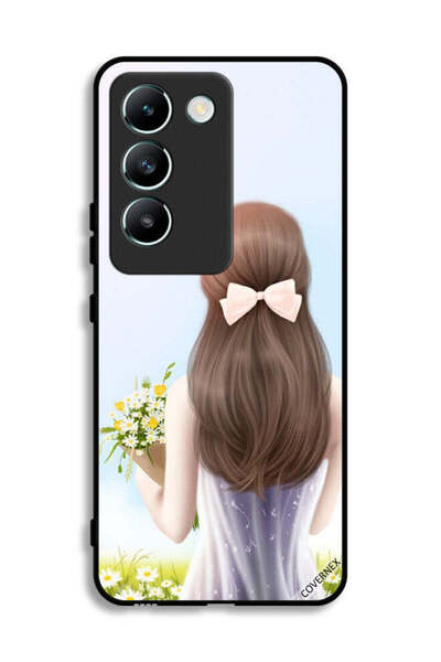 Covernex غطاء حماية لهاتف فيفو V30 لايت 4G - فتاة جميلة