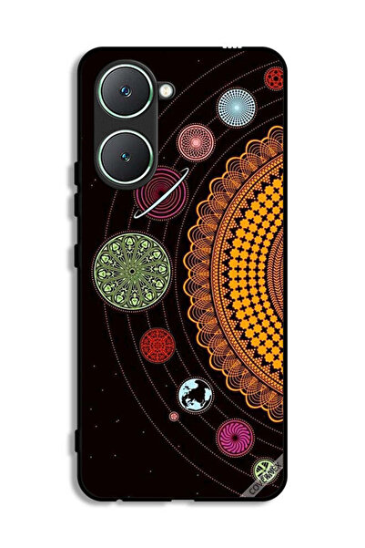 Covernex غطاء حماية لهاتف Vivo Y03 4G بتصميم ماندالا للنظام الشمسي