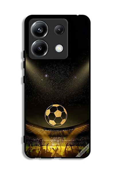 Covernex غطاء حماية لهاتف Xiaomi Poco X6 5G، أسود، بخلفية فيلم كرة قدم كلاسيكية