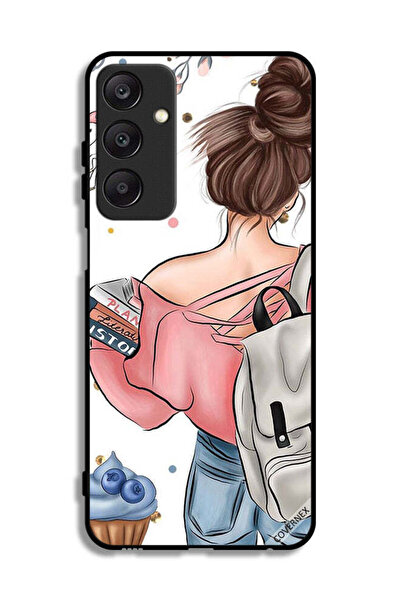 Covernex Samsung Galaxy A25 5G Protective Case Cover Books In Girl Hand Art